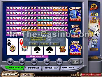 25-line Aces And Faces at Cameo Casino