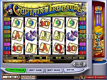 Captain's Treasure at Cameo Casino