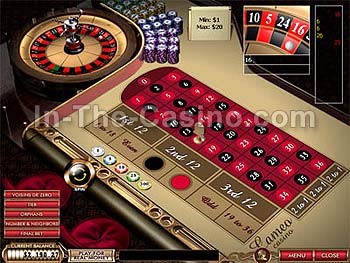 European Roulette at Cameo Casino