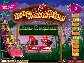 Rollercoaster Dice at Cameo Casino