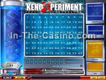 Keno Xperiment at Del Rio Casino
