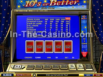 10's Or Better at Europa Casino
