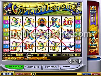 Captain's Treasure at Europa Casino