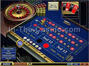 European Roulette at Europa Casino