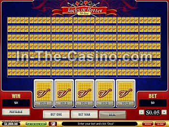 50-line Jacks Or Better at Vegas Red Casino