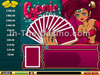 Genie's HiLo Jackpot at Vegas Red Casino
